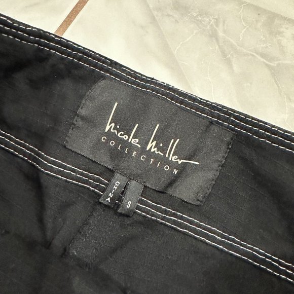 Nicole Miller Y2K Grunge 2 Piece Set Crop Top Size Large and Pants Size Small - Picture 4 of 14